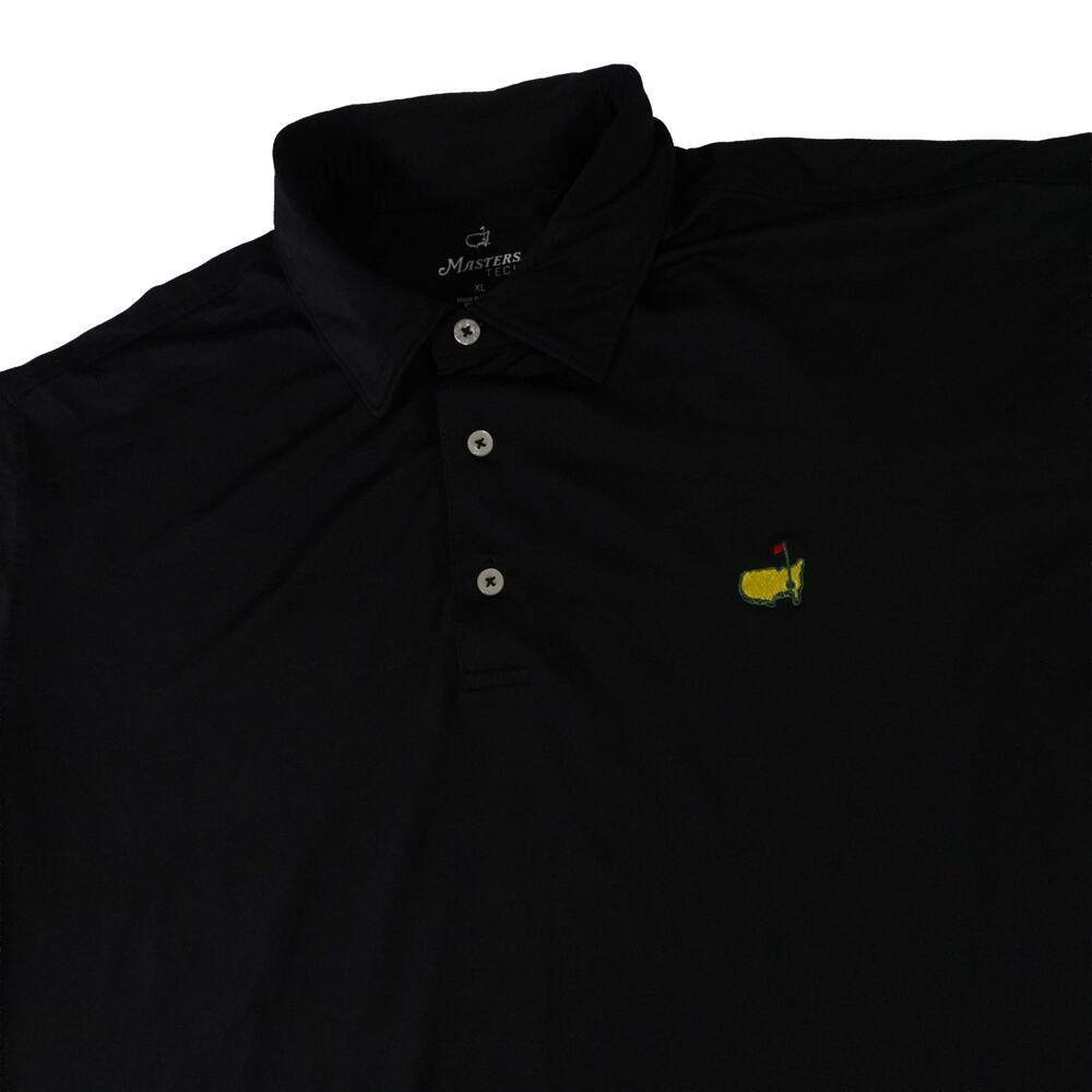 Masters Tech Augusta National Performance Black Golf Polo Shirt Men's XL